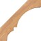 Ekena Millwork 3 1/2"W x 16"D x 16"H Balboa Smooth Knee Brace, Western Red Cedar BRC04X16X16BOA00SWR - alternate 2